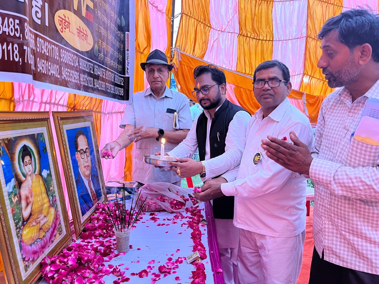 Upendra Kumar roushan at ambedkar jayanti