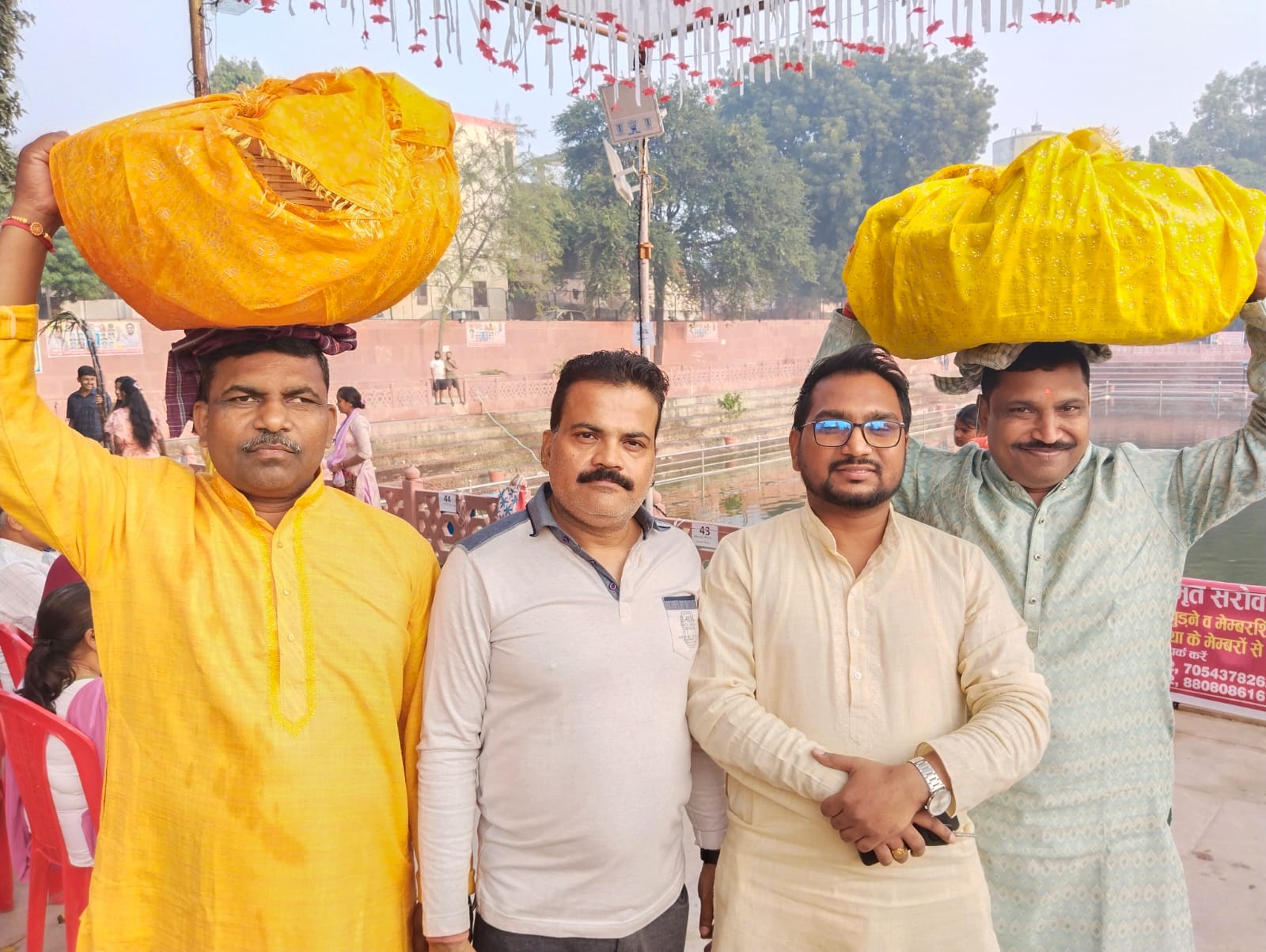 Upendra Kumar roushan celebrated Chhath puja