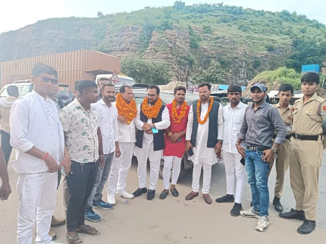 Upendra Kumar with a police team